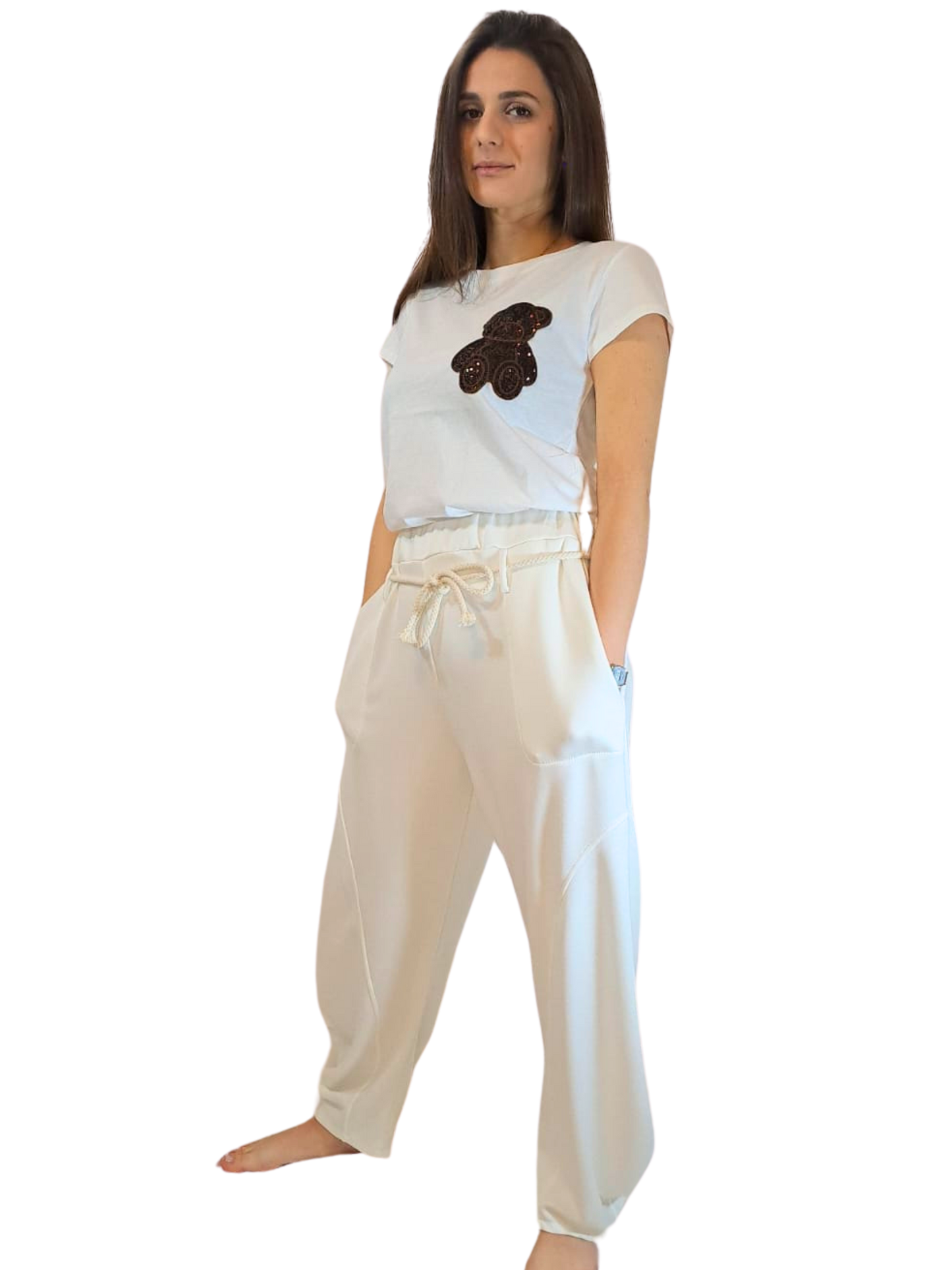 Pantalone banana con corda