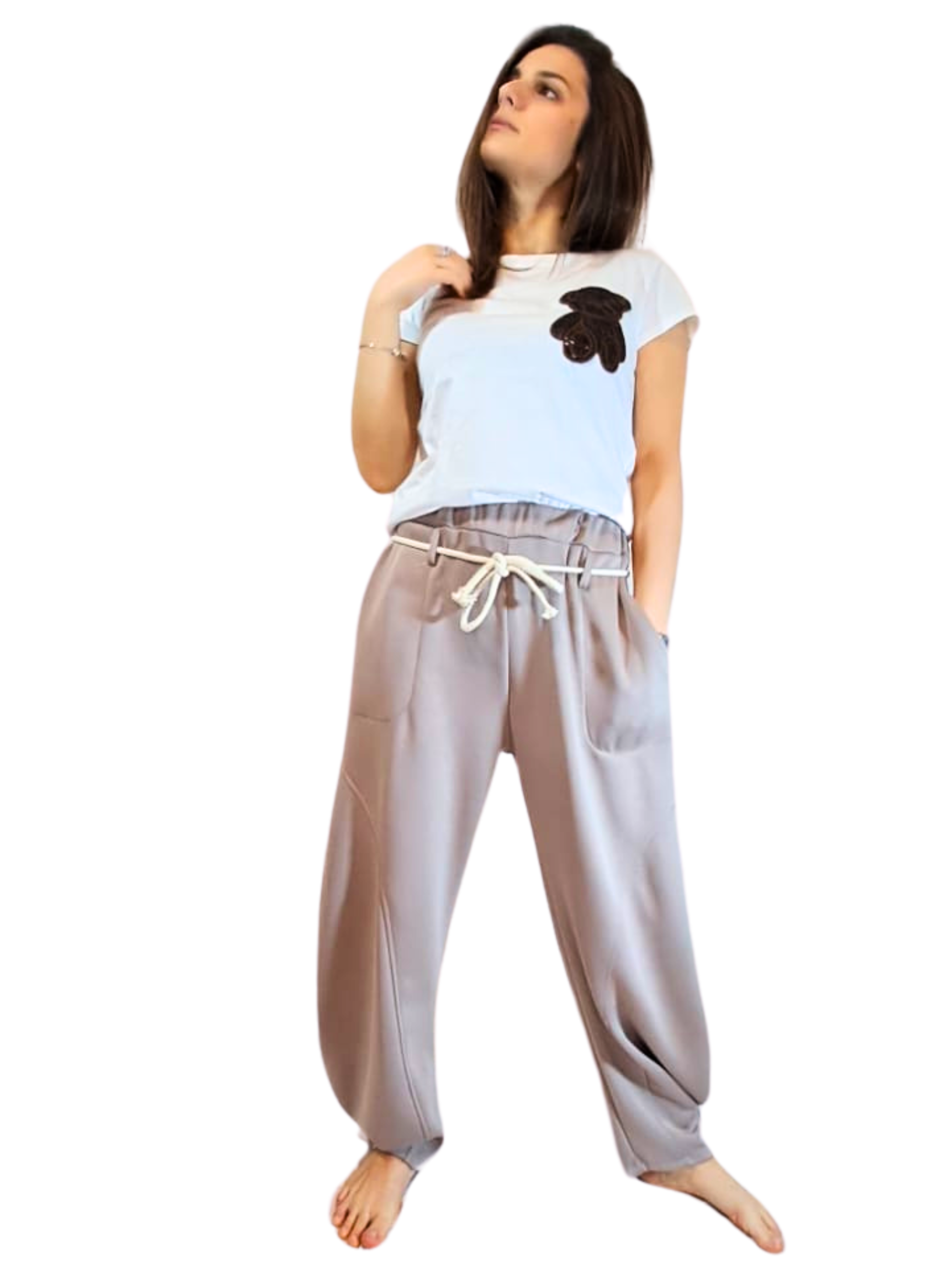 Pantalone banana con corda