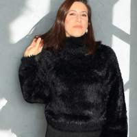 Maglione donna furry – morbido, caldo e chic