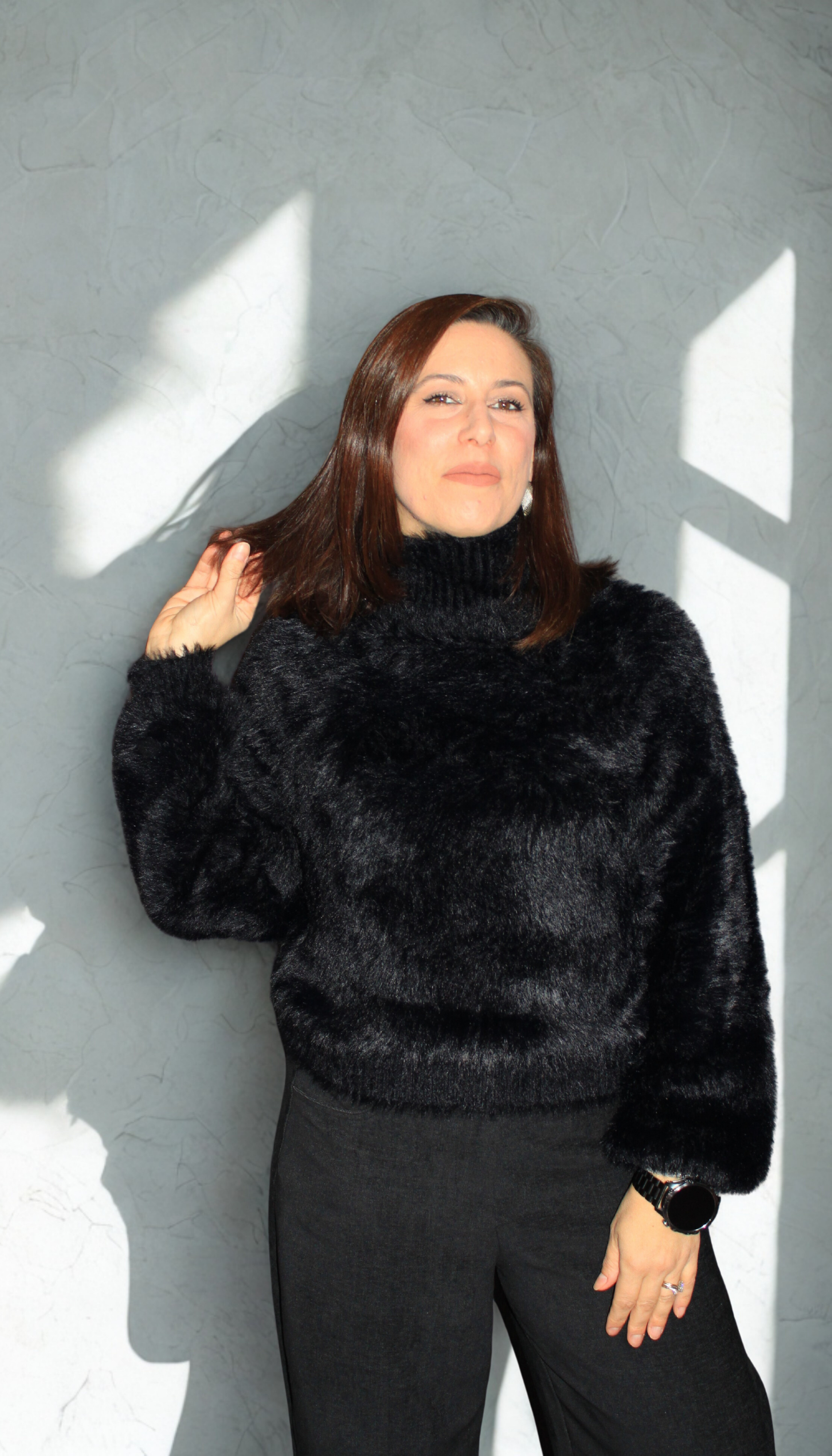 Maglione donna furry – morbido, caldo e chic
