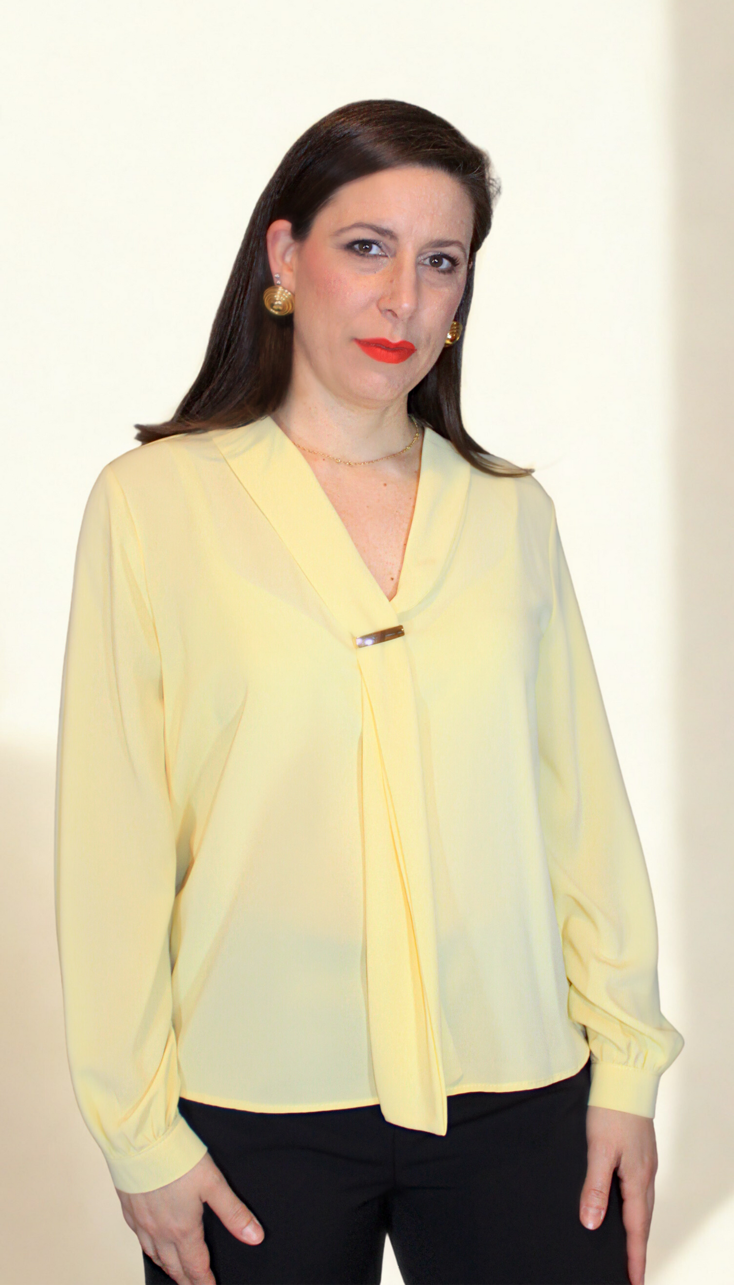 Camicia donna Gold – elegante e luminosa – Peplo