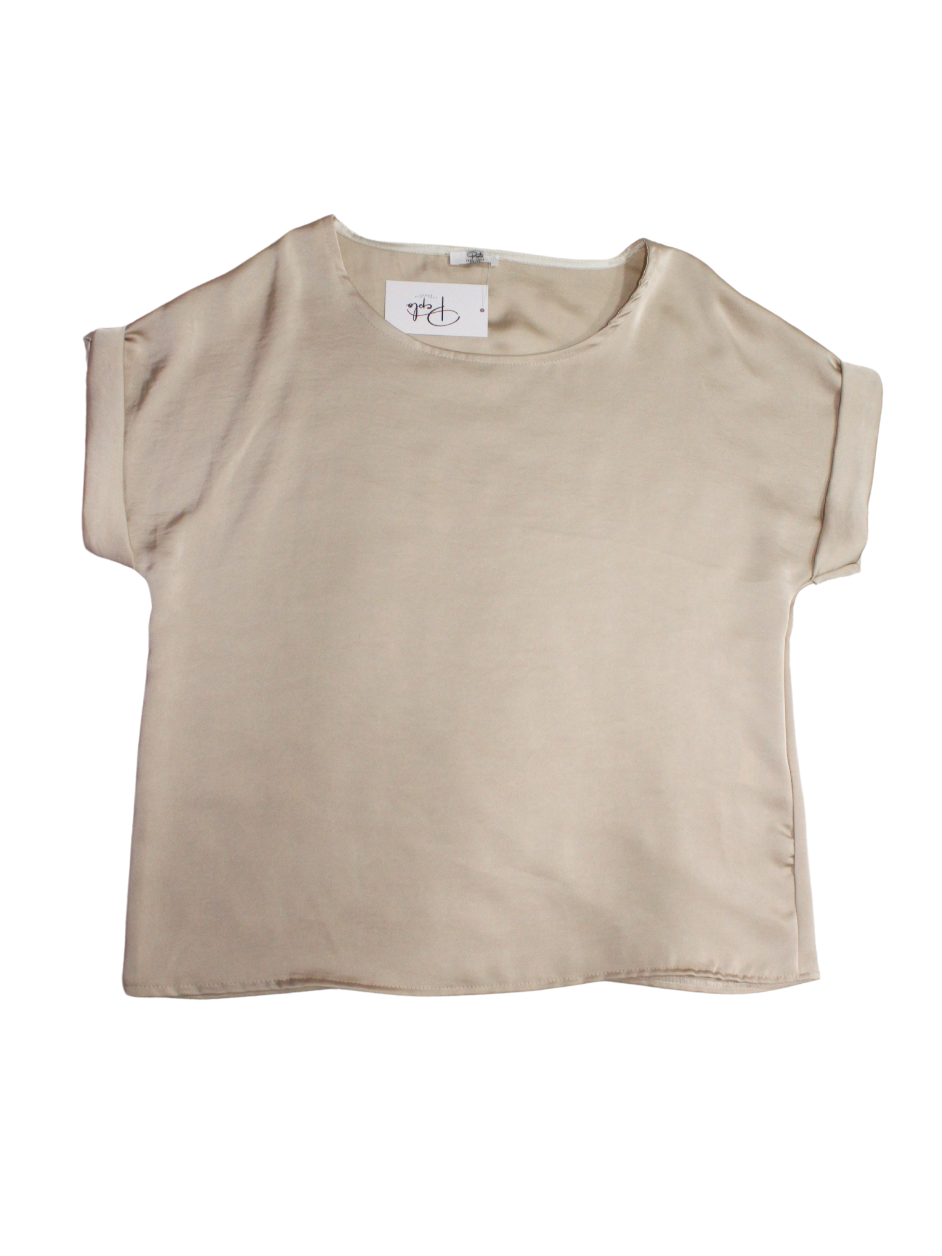 Maglia effetto raso manica corta