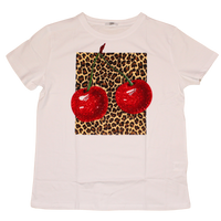 T-shirt cherry animalier