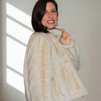 Ecopelliccia oversize donna elegante e confortevole