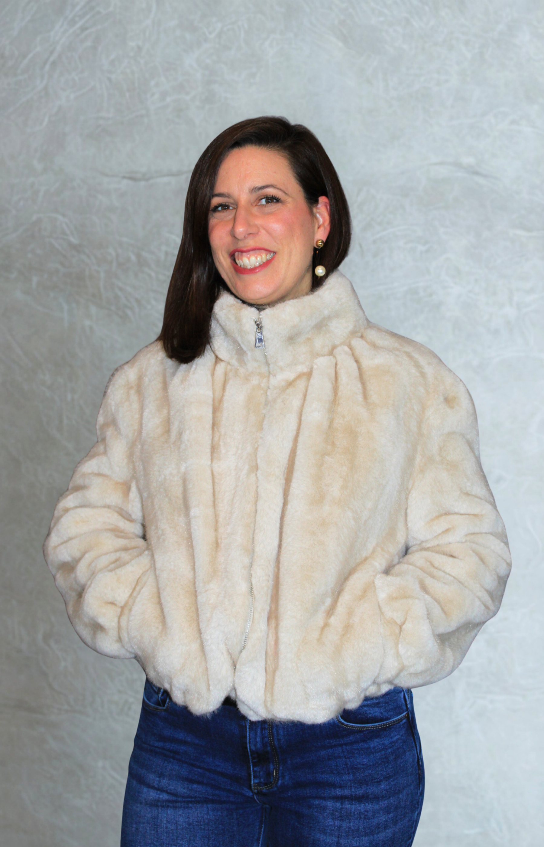 Ecopelliccia oversize donna elegante e confortevole