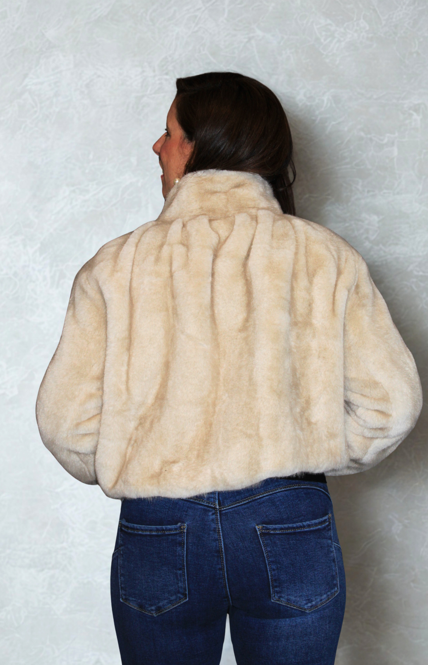 Ecopelliccia oversize donna elegante e confortevole