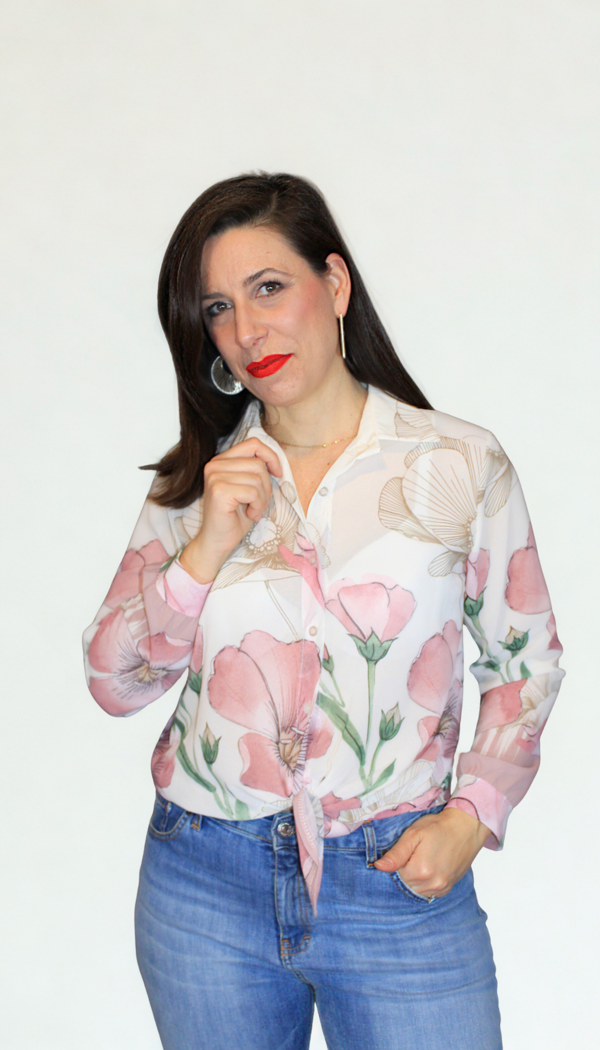 Camicia donna Tulli – elegante, femminile e versatile – Peplo
