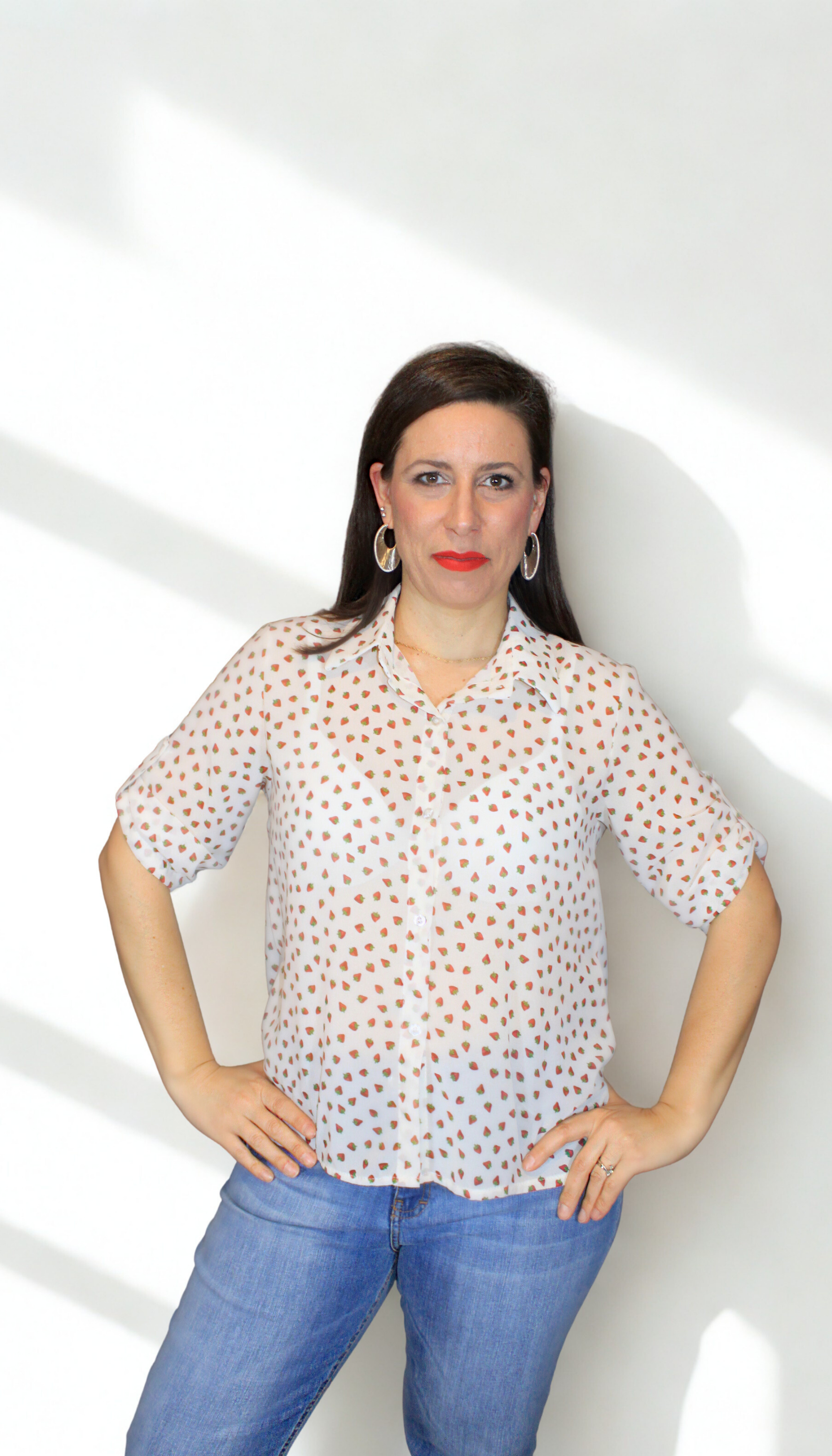 Camicia donna Fragolina – originale, femminile e casual chic – Peplo