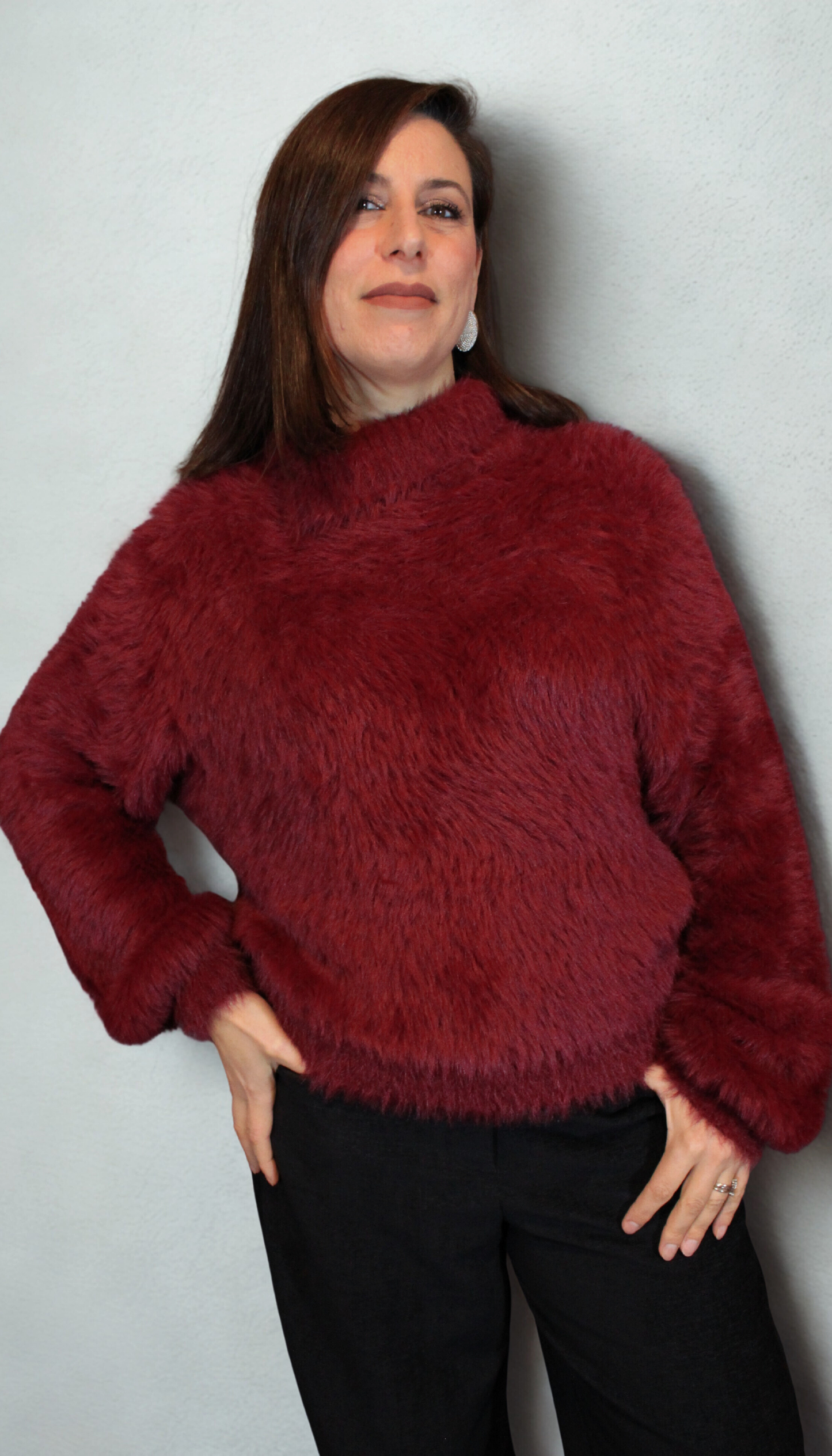 Maglione donna furry – morbido, caldo e chic
