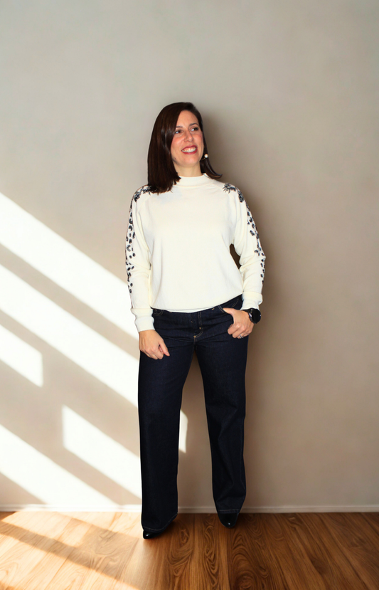 Jeans donna vita alta a gamba larga – comodi e chic