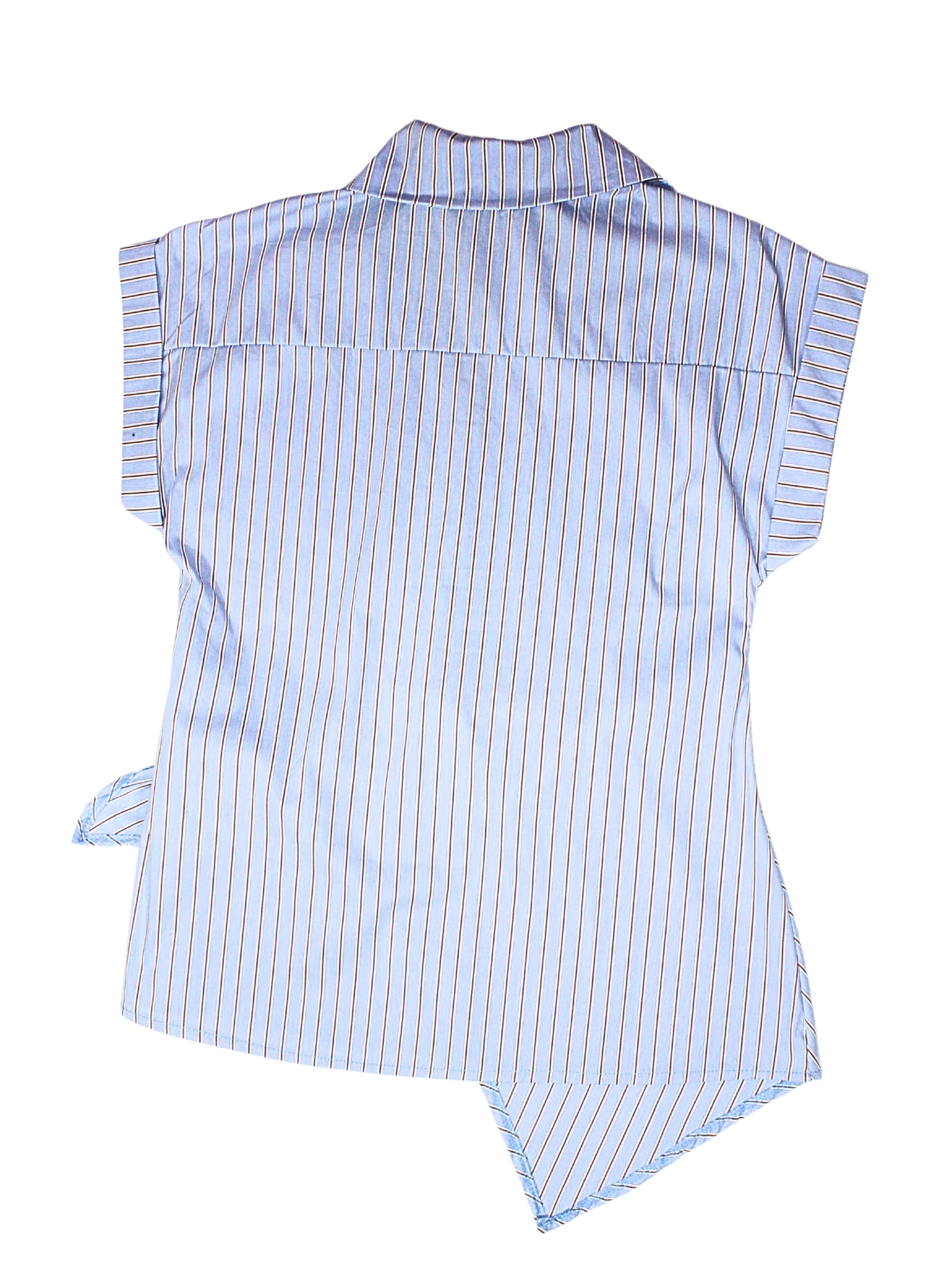 Camicia asimmetrica con fiocco
