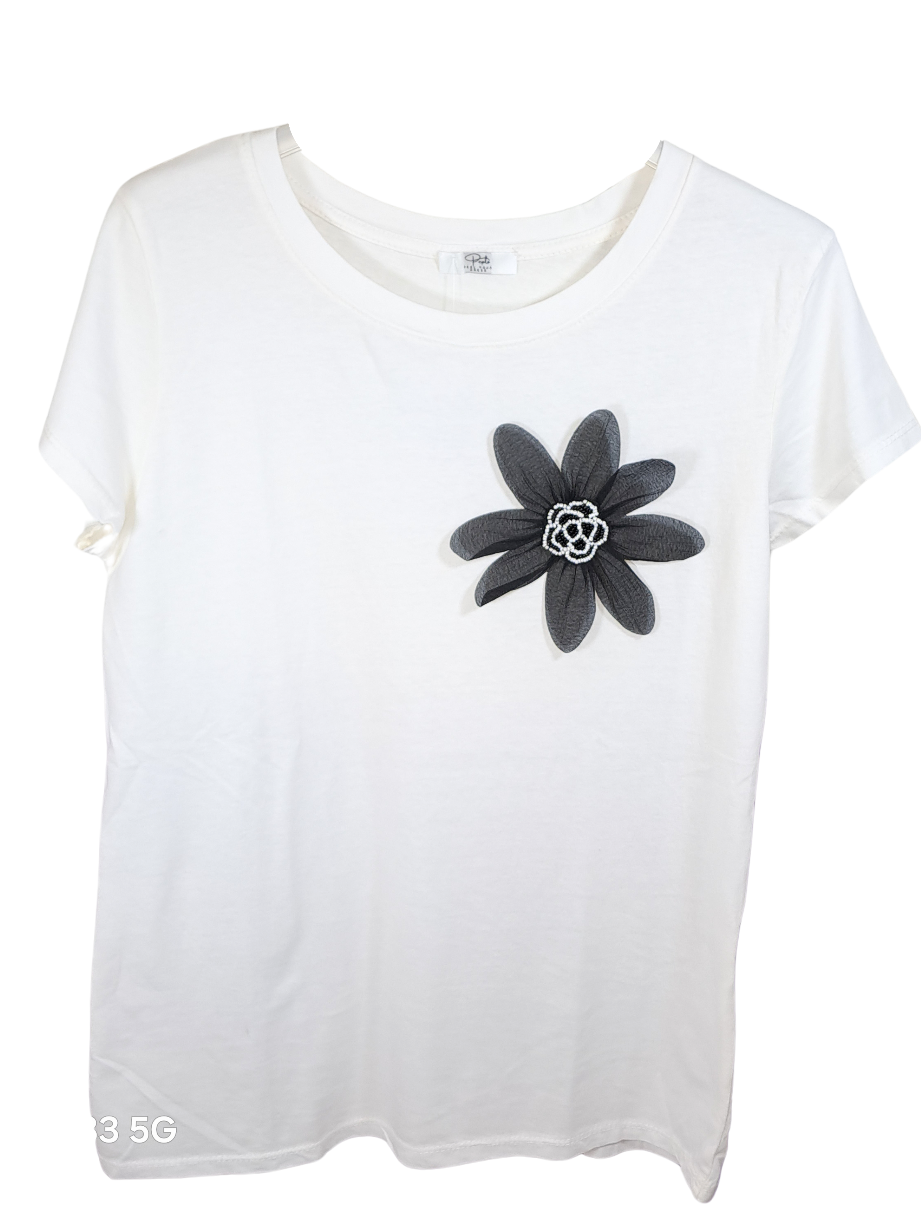 T-shirt inserto fiore
