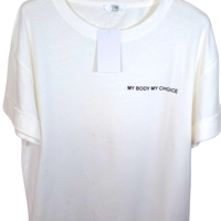 T-shirt con scritta motivazionale