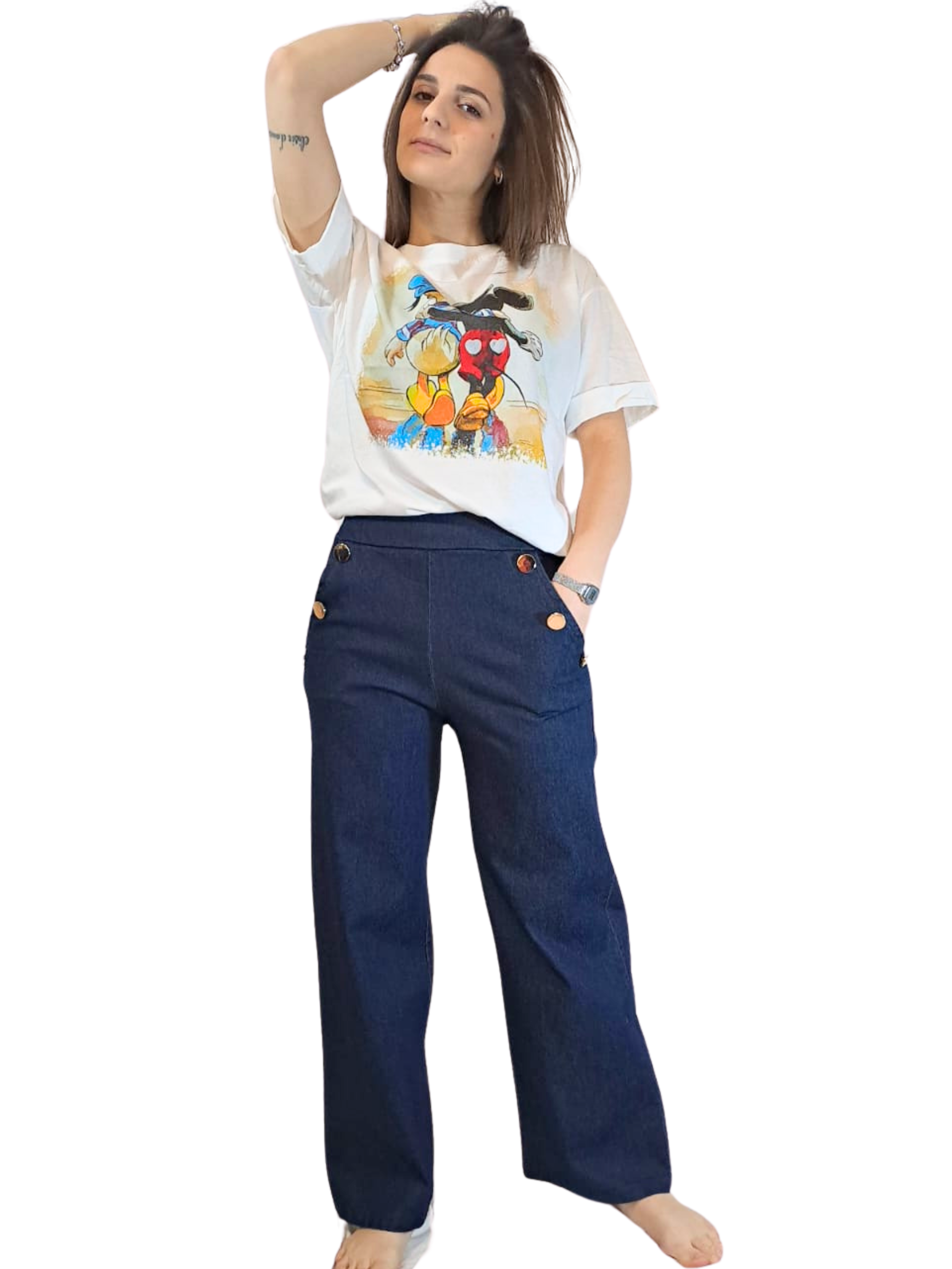 Pantalone Gold effetto Jeans Gold