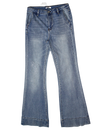 Jeans a zampa con strass