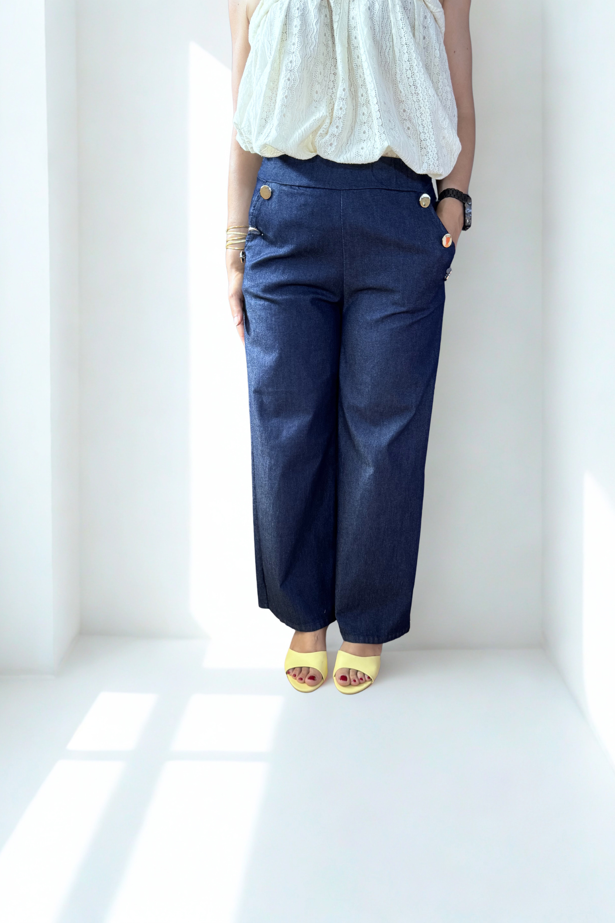 Pantalone Gold effetto Jeans Gold