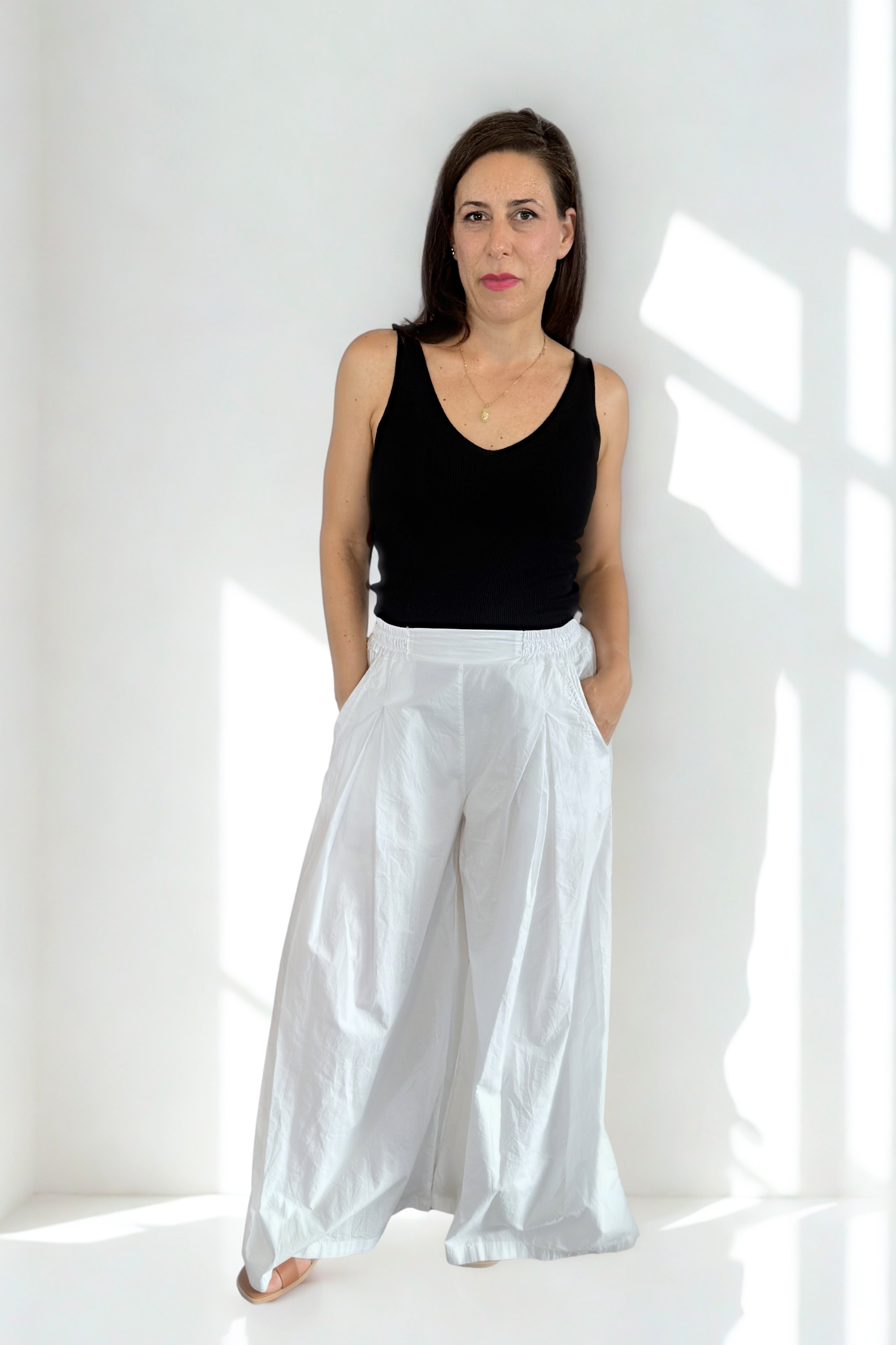 Pantalone wide lag