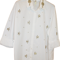 Camicia donna Jewel – elegante con dettagli gioiello – Peplo