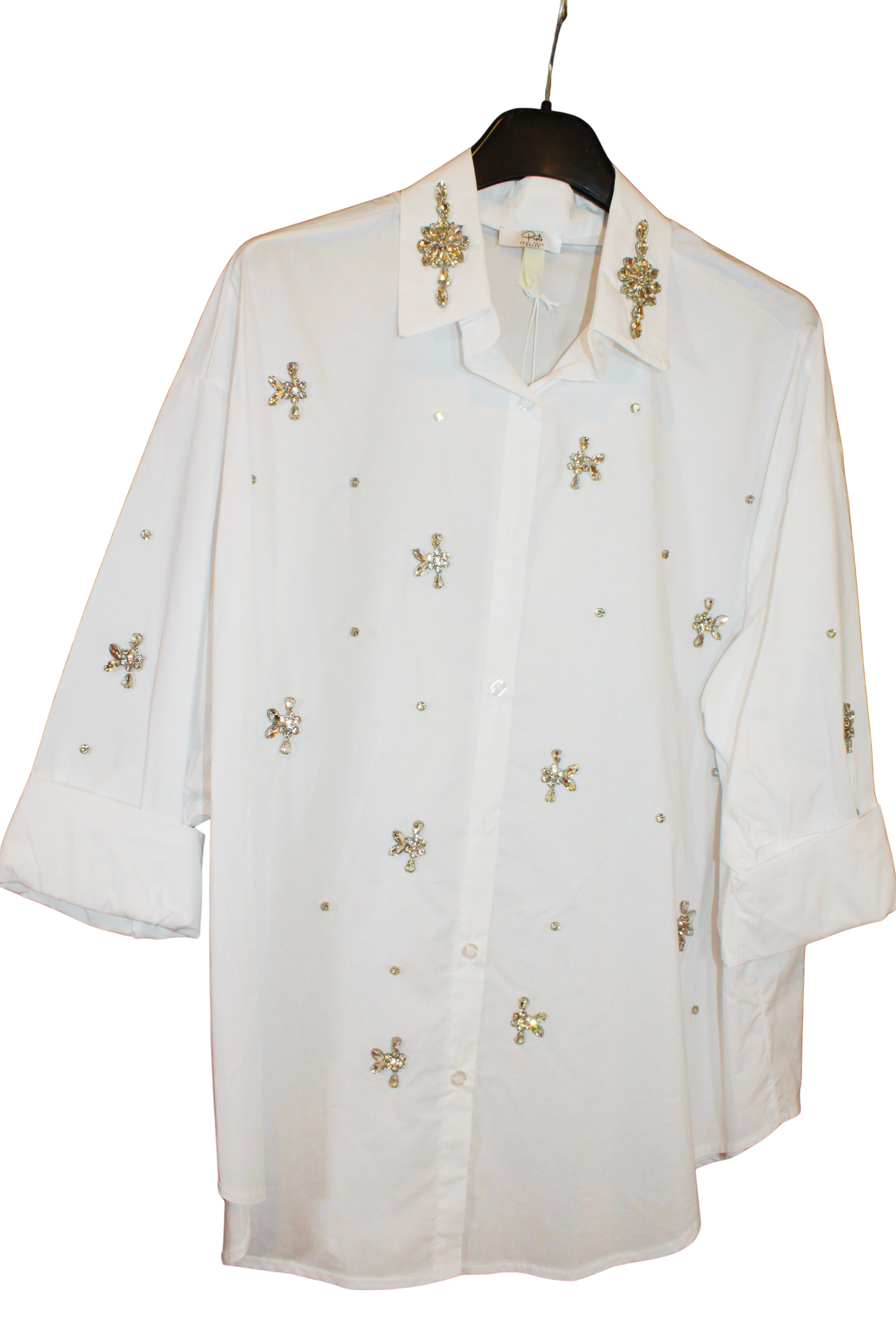 Camicia donna Jewel – elegante con dettagli gioiello – Peplo