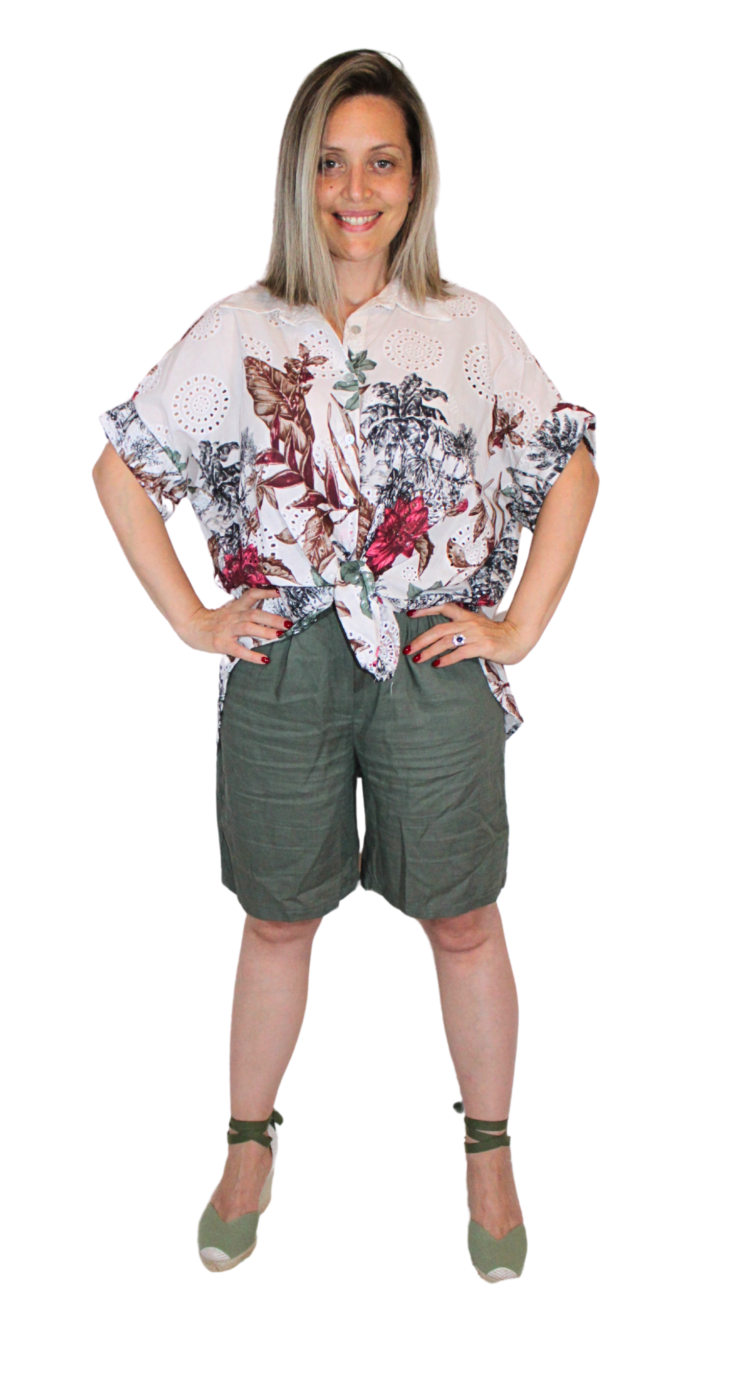 Camicia Wild in pizzo Sangallo
