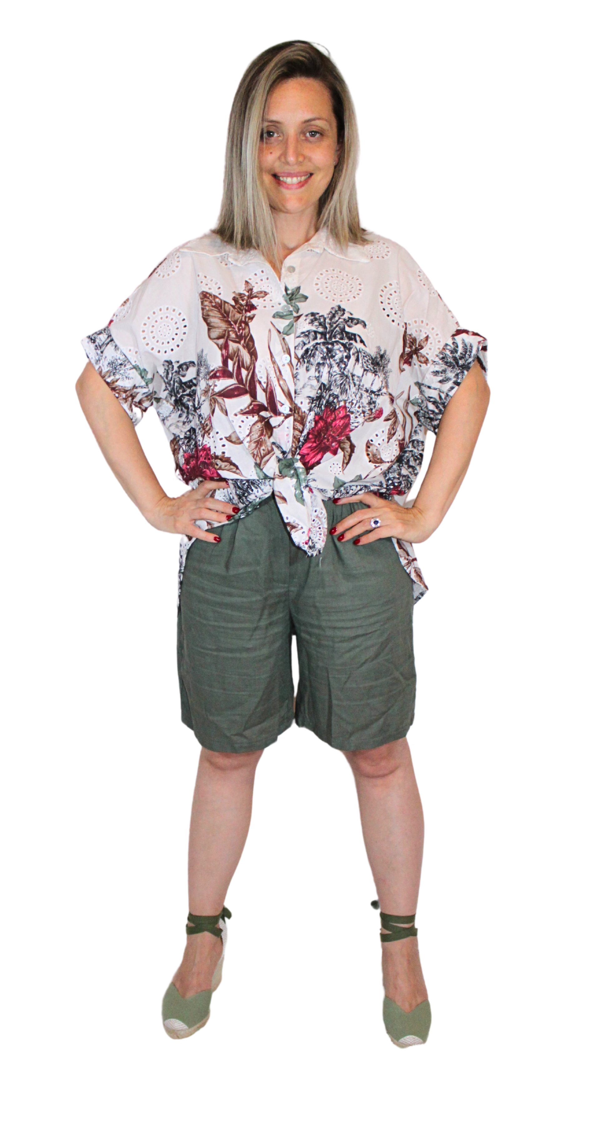 Camicia Wild in pizzo Sangallo