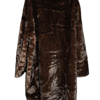 Cappotto doppiopetto donna in ecopelliccia elegante - Peplo