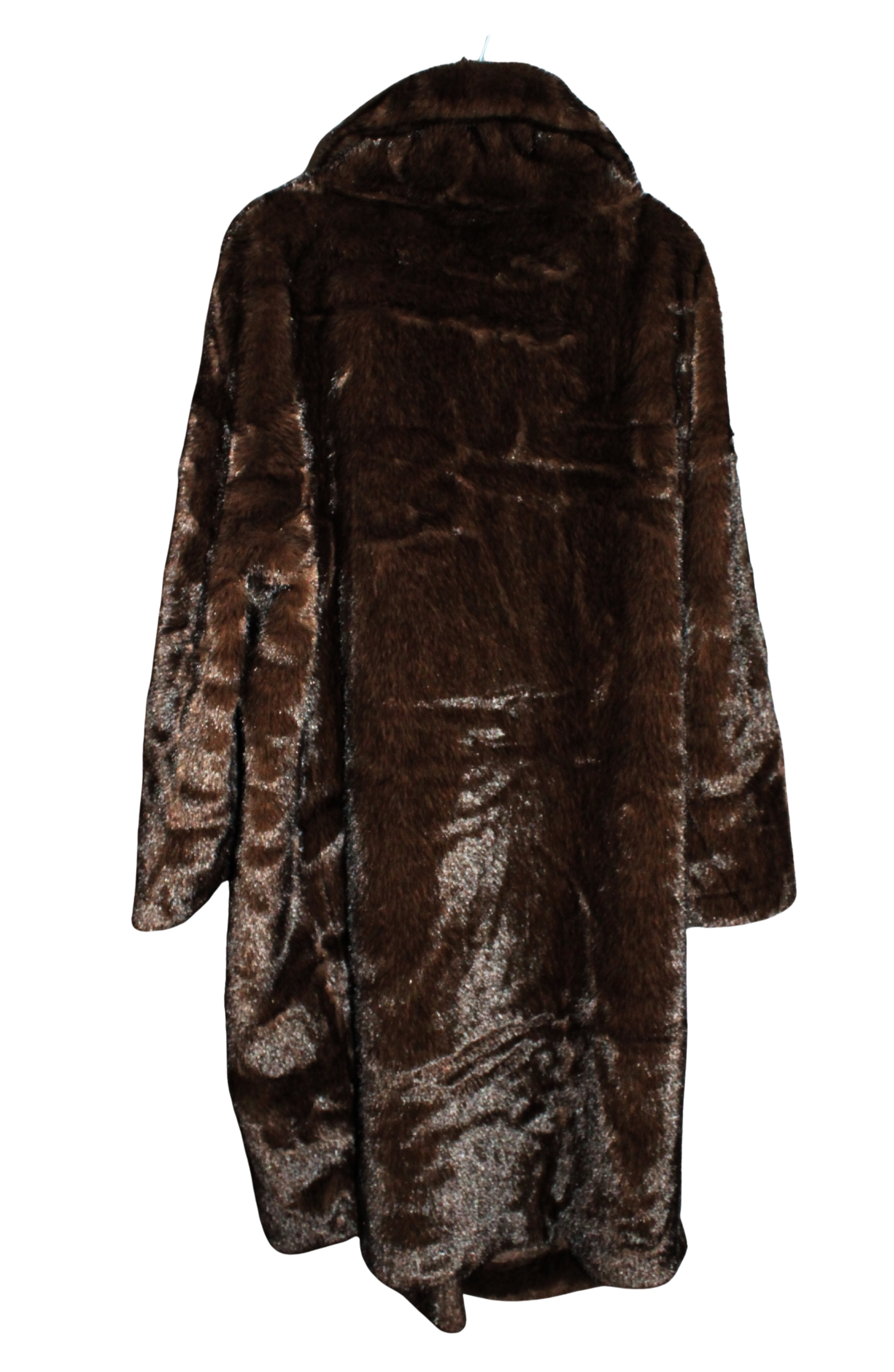 Cappotto doppiopetto donna in ecopelliccia elegante - Peplo