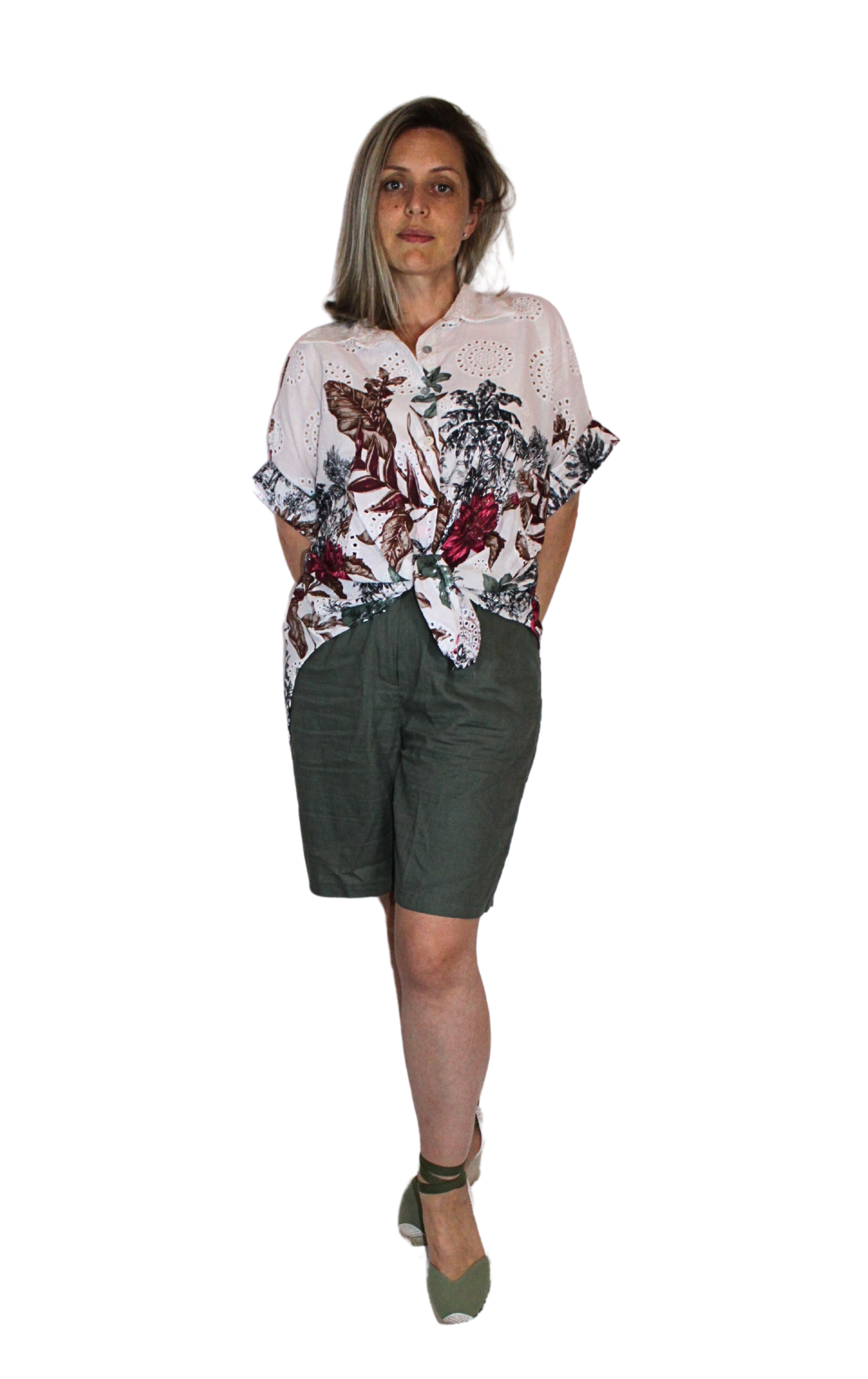 Camicia Wild in pizzo Sangallo