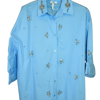 Camicia donna Jewel – elegante con dettagli gioiello – Peplo