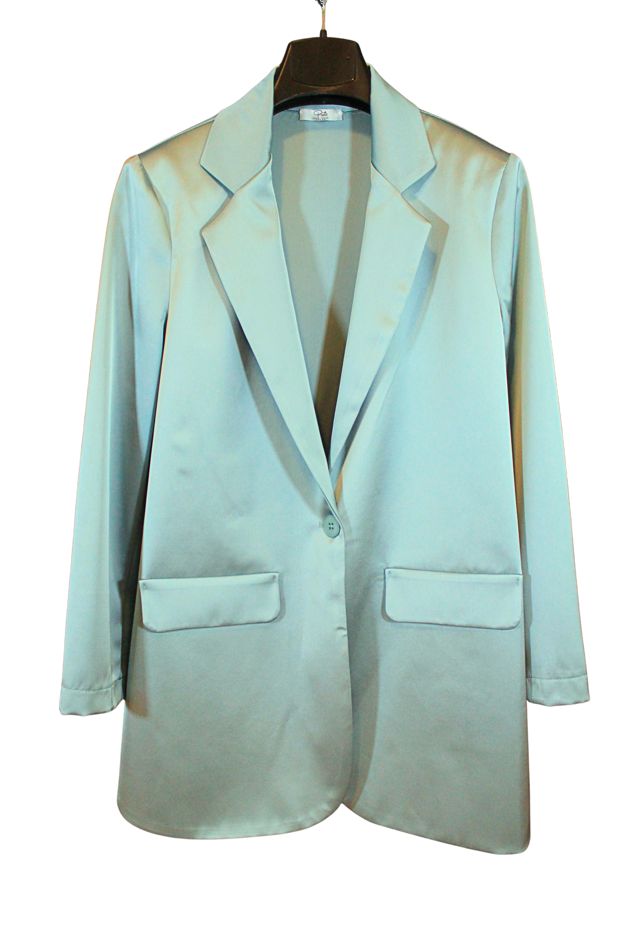 Giacca donna effetto raso – elegante e chic – Peplo