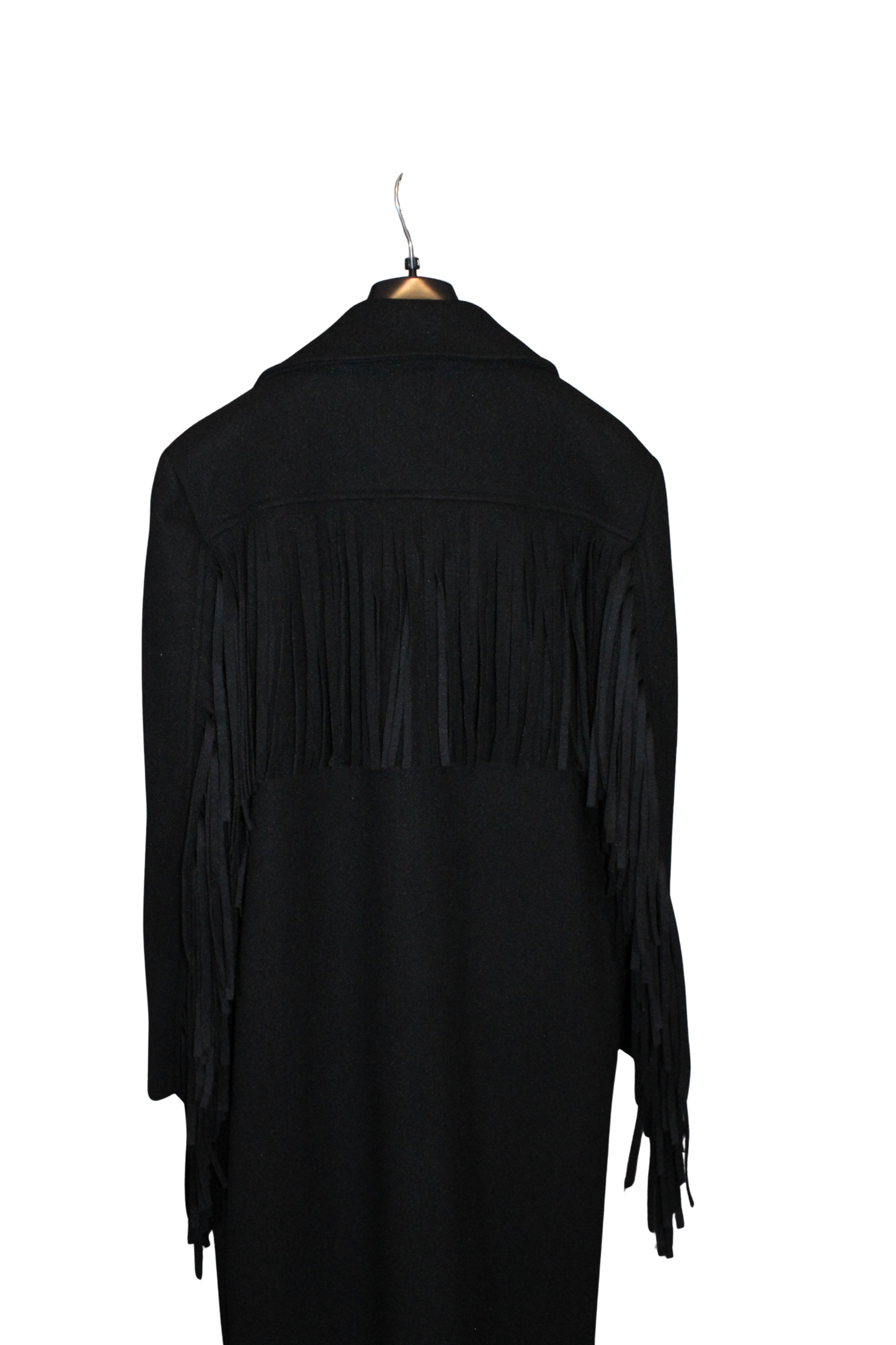 Cappotto donna con frange elegante e moderno